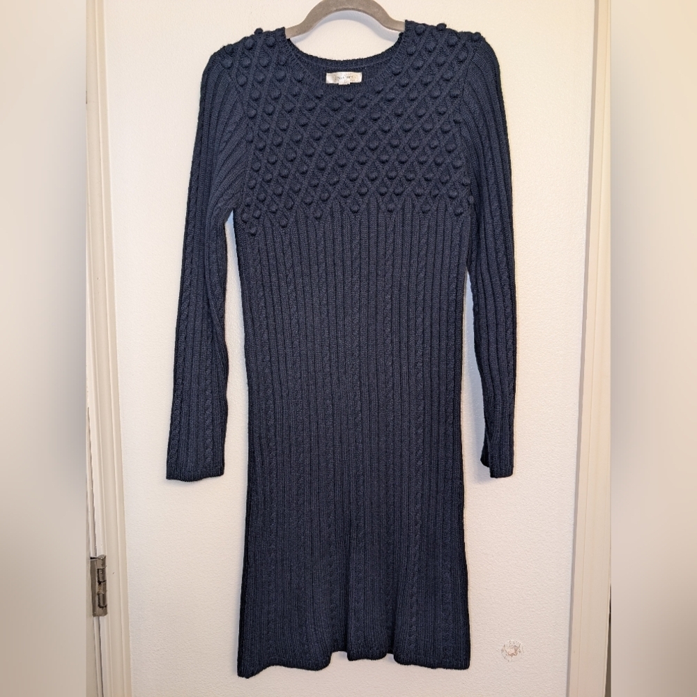 Vintage Dress Barn Dark Knit Dress Size Large